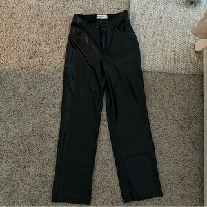 Abercrombie curve love leather pants